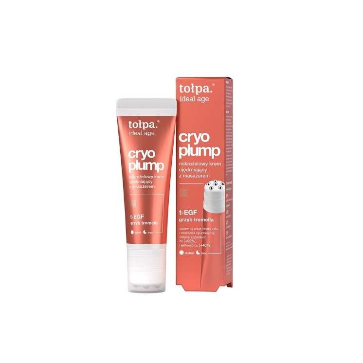 Tołpa Ideal Age Cryo Plump Crème Raffermissante Microgel avec Masseur 50 ml
