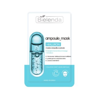 Bielenda Ampoule_mask, masque en tissu hydratant à l'acide hyaluronique, 1 pièce