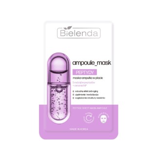 Masque ampoule raffermissant Bielenda , masque en tissu aux peptides, 1 pièce