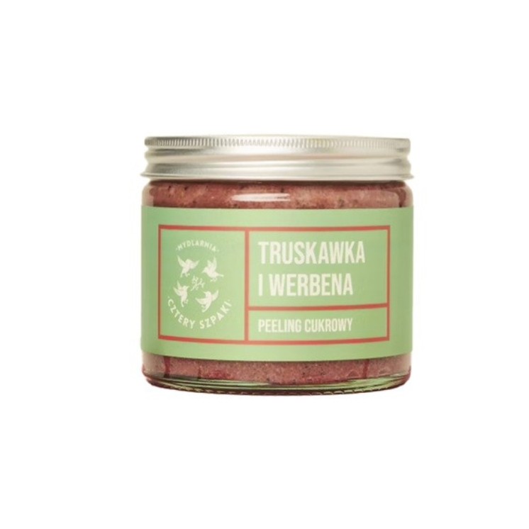 Mydlarnia Cztery Szpaki Peeling au Sucre Fraise et Verveine 250 ml