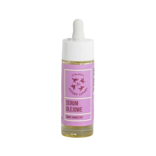 Sérum huileux Mydlarnia Cztery Szpaki pour le visage, le cou et le décolleté, motif trèfle, 30 ml