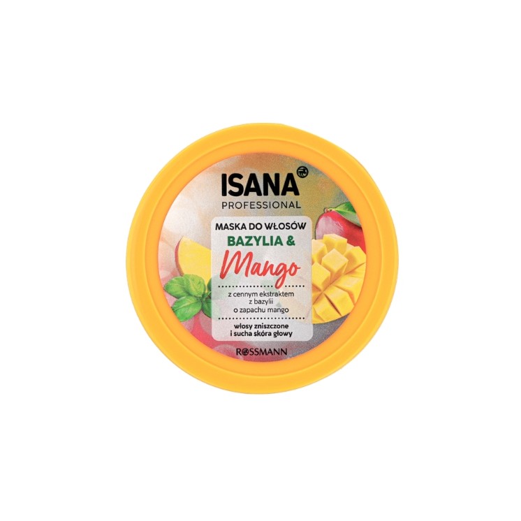 Masque capillaire Professional Isana Basilic et Mango 275 ml