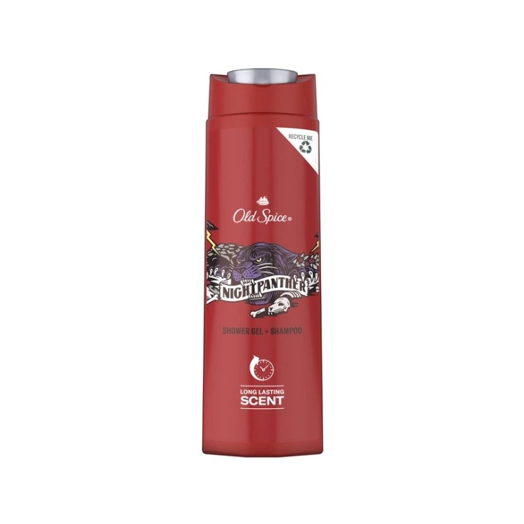 Gel douche et shampoing Old Spice Night Panther 400 ml