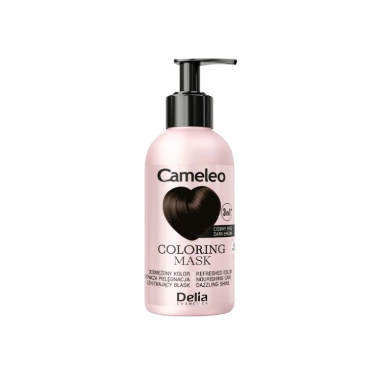 Masque colorant pour cheveux Delia Cameleo Châtain foncé 120 ml