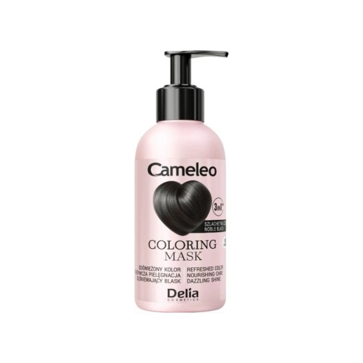 Masque colorant pour cheveux Delia Cameleo Noble Black 120 ml