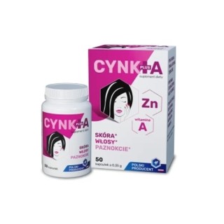 Zinc Plus pour la peau, les cheveux et les ongles - 50 capsules