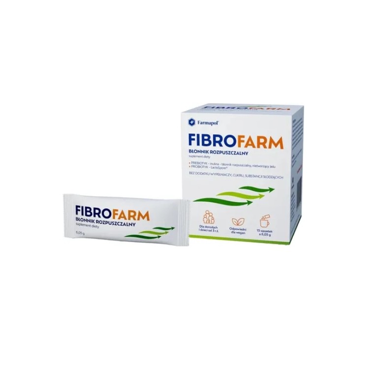 Fibres solubles Fibrofarm, 15 sachets