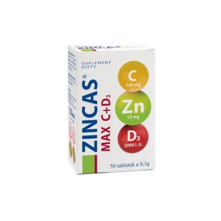 Zincas Max C+D3 50 comprimés