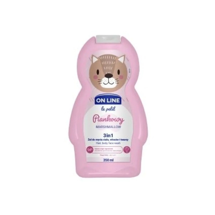 Gel lavant moussant On Line le corps, les cheveux et le visage des enfants Le Petit, 350 ml