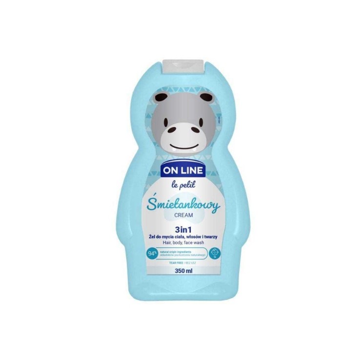 Gel lavant On Line pour le corps, les cheveux et le visage des enfants Le Petit, 350 ml