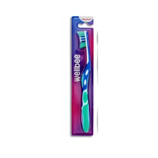 Brosse à dents Wellbee Medium (1 pièce)
