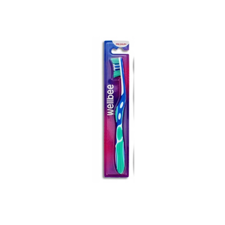 Brosse à dents Wellbee Medium (1 pièce)