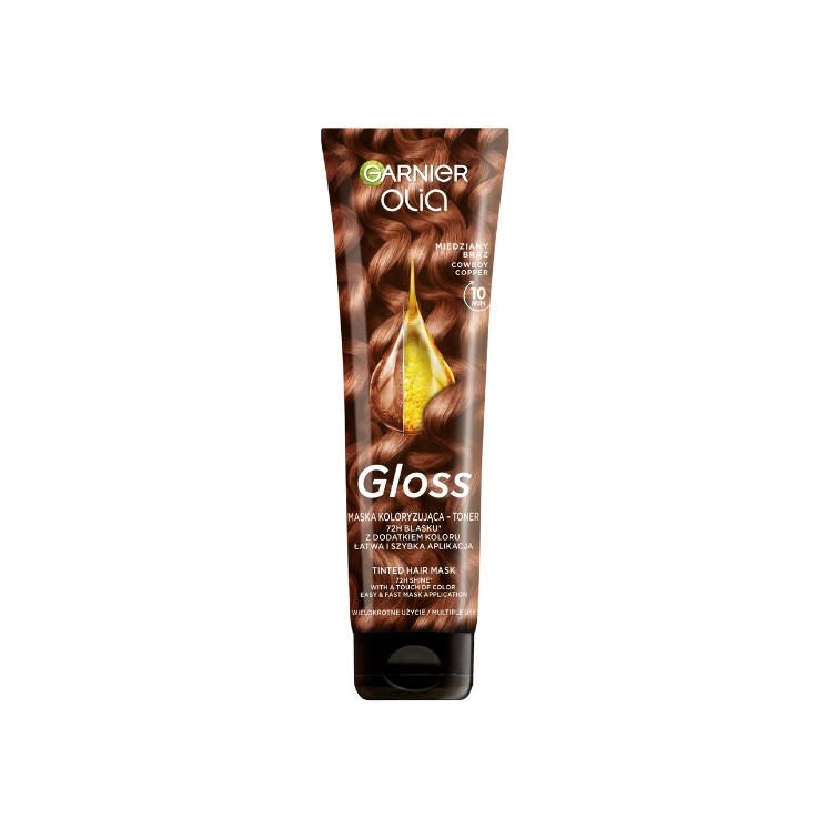 Masque tonifiant Garnier Olia Gloss Brun Cuivré 150 ml