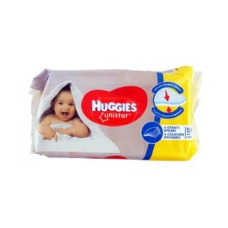 Lingettes humides Huggies Unistar, paquet de 56