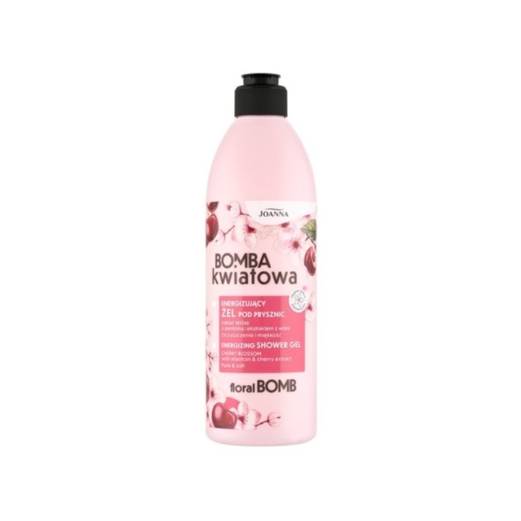 Joanna Bomba Kwiatowa Gel Douche Énergisant Cerise & Beurre De Karité 500 ml
