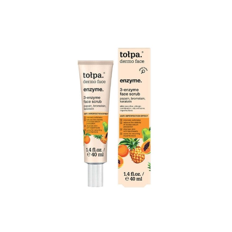 Soin enzymatique Tołpa Dermo Face. Peeling facial 3 enzymes 40 ml