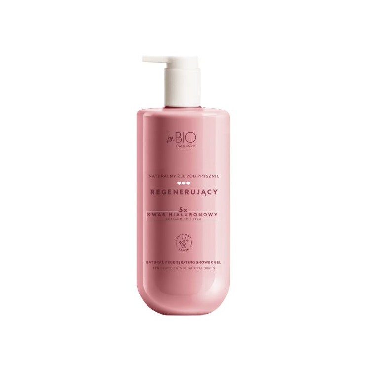 Gel douche régénérant naturel à l'acide hyaluronique BeBio Cosmetics 350 ml