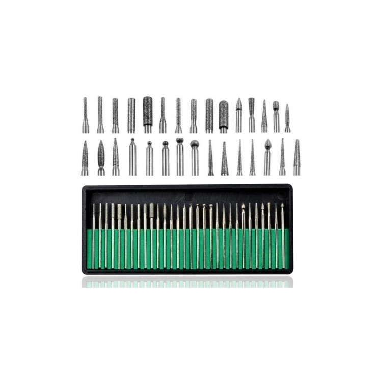 Set of 30 diamond cutters