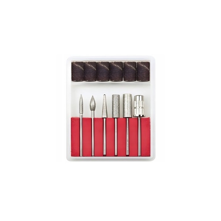 Ensemble de 6 embouts diamant pour ongles et cuticules