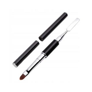 Pinceau gel double face avec spatule (1 pièce)