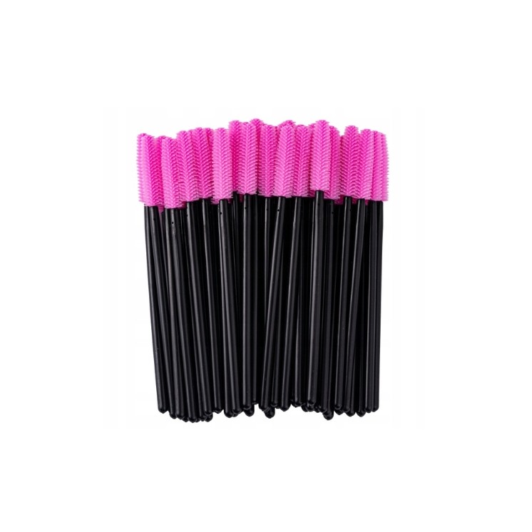 Brosse en silicone pour cils et sourcils, 50 pièces