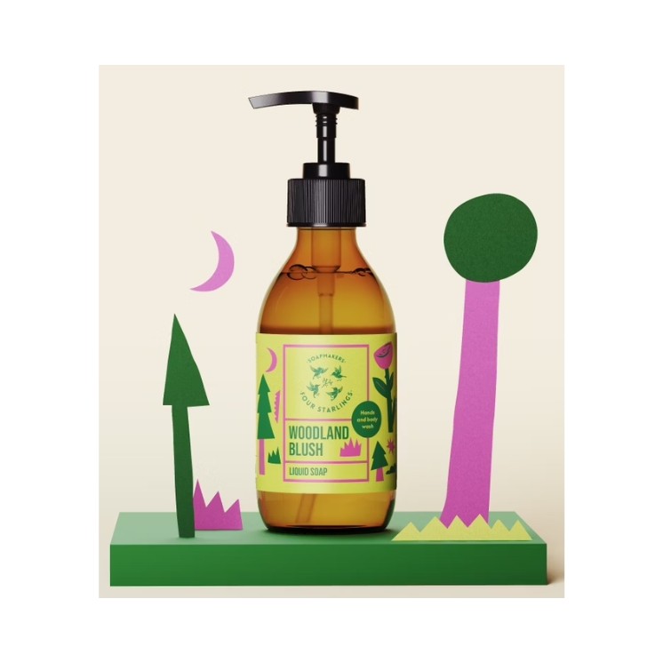Mydlarnia Cztery Szpaki natuurlijke Woodland Blush vloeibare zeep 300 ml