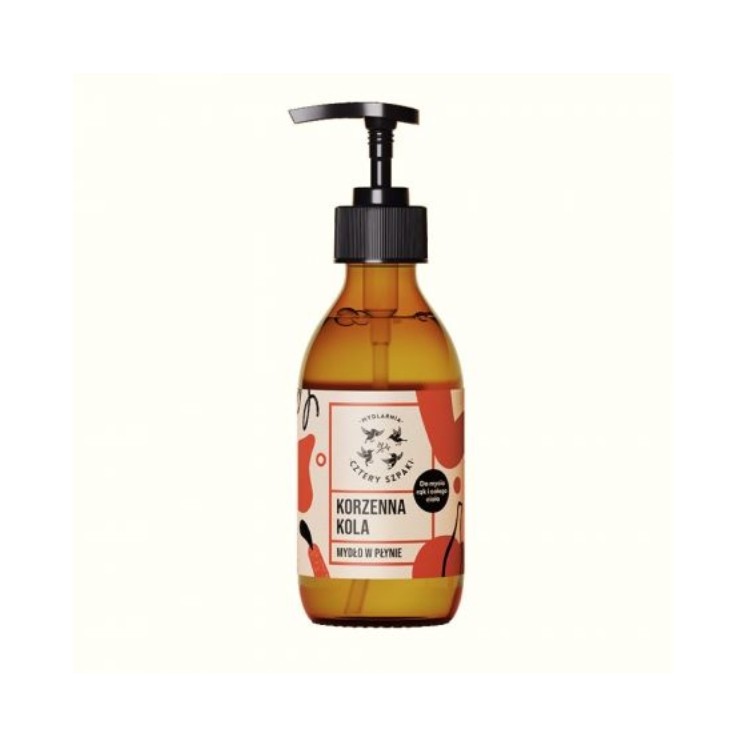 Mydlarnia Cztery Szpaki natural Spicy Kola liquid soap 300 ml