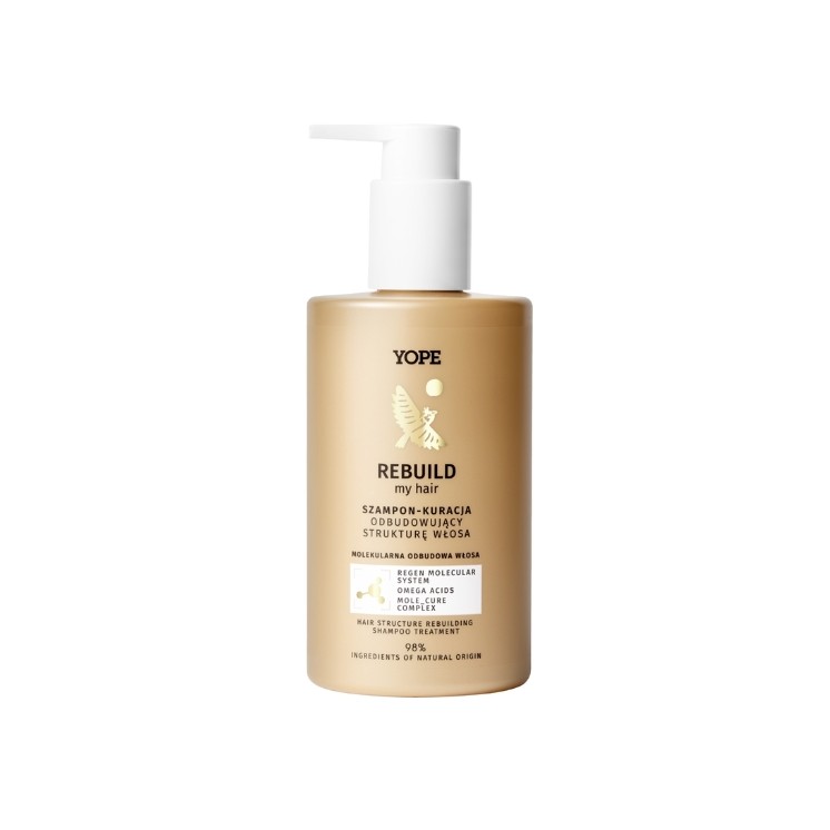 YOPE Rebuild My Hair Shampoo – Haarkur zum Wiederaufbau der Haarstruktur, 300 ml