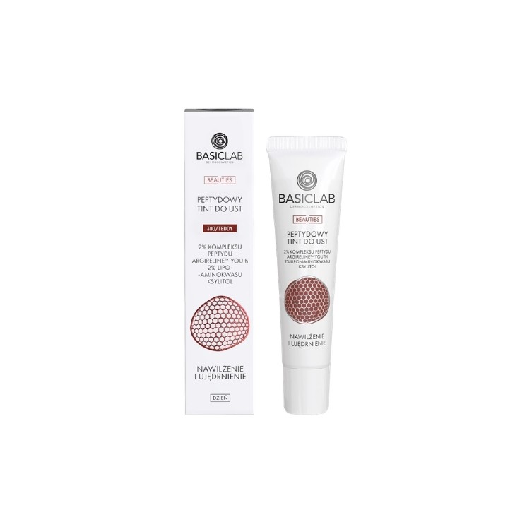 Пептидна фарба для уст BasicLab Dermocosmetics Beauties /300/ Teddy 15 мл