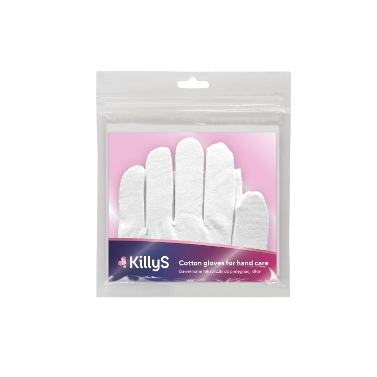 Lot de 2 gants de soin des mains en coton KillyS
