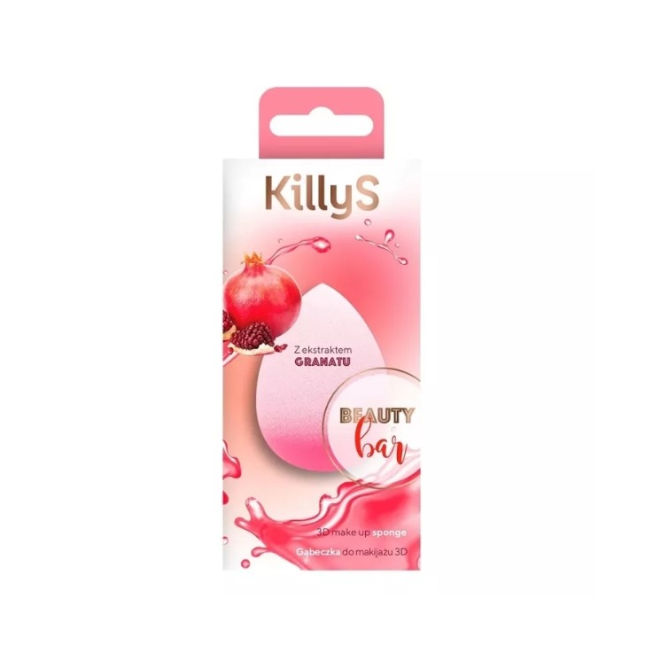Спонж для макіяжу KillyS 3D з екстрактом граната, 1 шт.