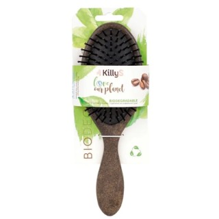 KillyS Eco Bio owalna Szczotka do rozczesywania włosów z kawy 1 sztuka