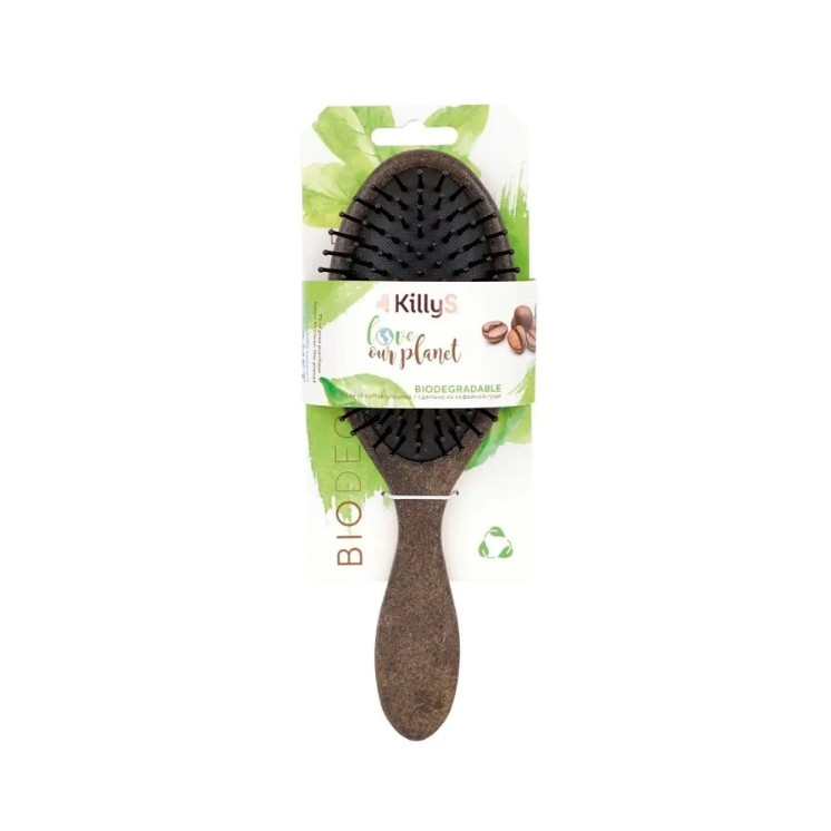 Щітка для розплутування волосся KillyS Eco Bio Oval Coffee 1 шт.