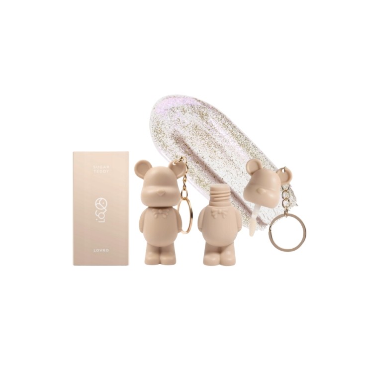 Блиск для губ Lovro Sugar Teddy з частинками 1.4 г