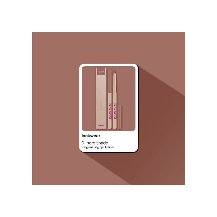 Poppy Head Lockwear Long-Lasting Gel Lip Liner /01/ Hero Shade 0,6 g