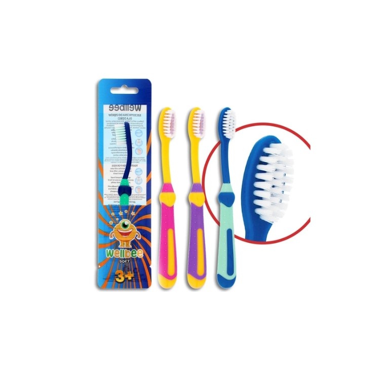 Зубна щітка Elmex Wellbee Kids (3+) Soft Mix кольорів, 1 шт.