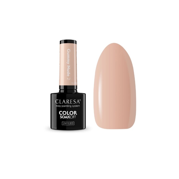 Claresa Nude Glow Gummy Nude Hybrid Nagellak /2/ 5 g