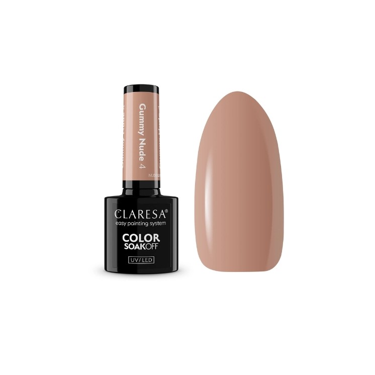 Claresa Nude Glow Gummy Nude Hybrid Nagellak /4/ 5 g