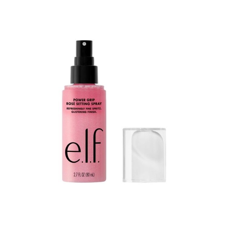 E.L.F. Power Grip Rose dwufazowy Spray utrwalający makijaż z drobinkami 80 ml