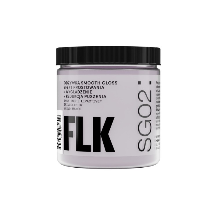 FLK Smooth Gloss Odżywka do włosów Efekt prostowania+wygładzenie+redukcja puszenia 250 ml