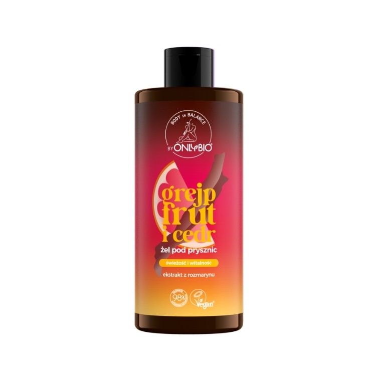 ONLYBIO Body in Balance Cedar and Grapefruit Shower Gel 300 ml