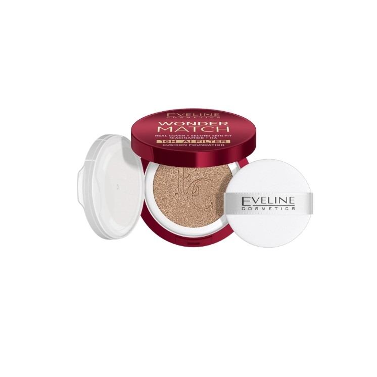 Eveline Wonder Match Covering Cushion Foundation met Niacinamide /01N/ Ivory 15 g