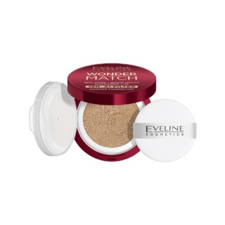 Eveline Wonder Match Covering Cushion Foundation met Niacinamide /02W/ Vanilla 15 g
