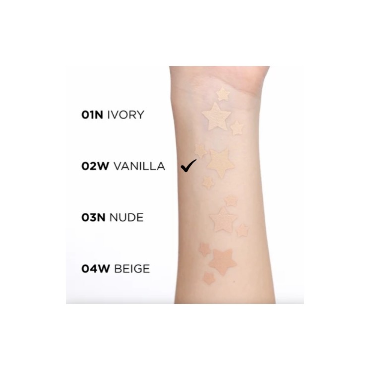 Eveline Wonder Match Covering Cushion Foundation met Niacinamide /02W/ Vanilla 15 g