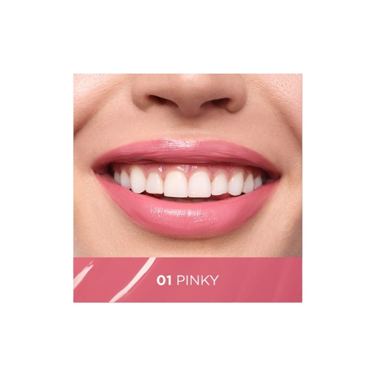 Eveline VinyLove Langhoudende Vloeibare Lippenstift met Glanseffect /01/ Pinky 4 ml