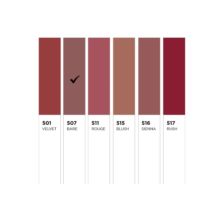 Помада Eveline Celebrity Lips Creamy Satin Finish /507/ Bare 1 шт.