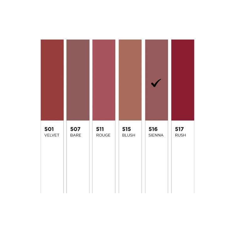 Eveline Celebrity Lips Creamy Satin Finish Lipstick /516/ Sienna 1 pc