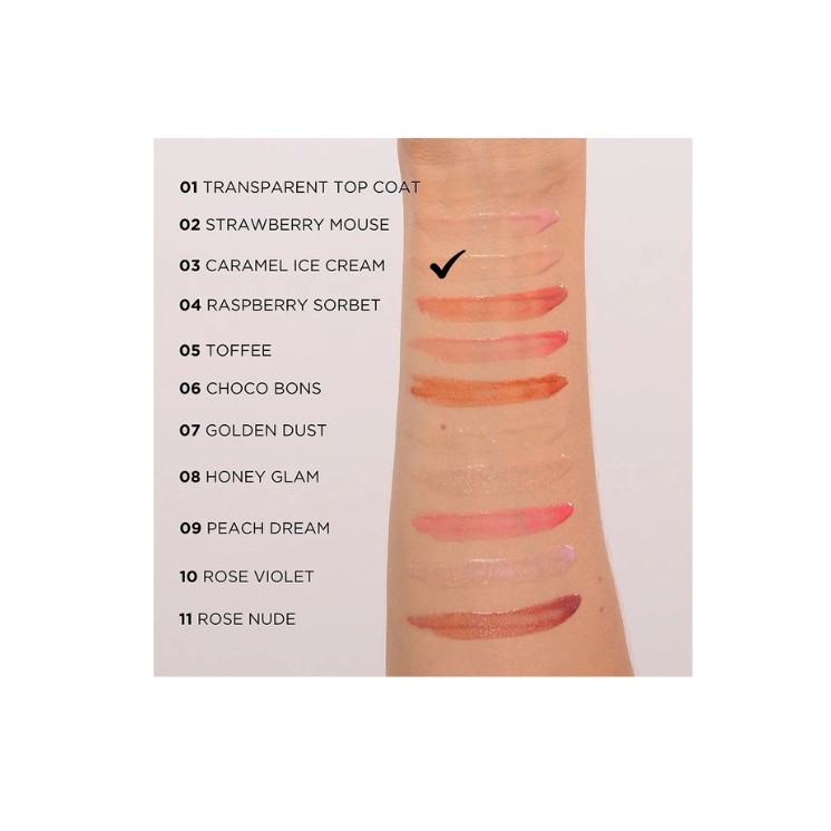 Eveline Diamond Glow Lip Luminizer Lipgloss met hyaluronzuur /03/ 5 ml