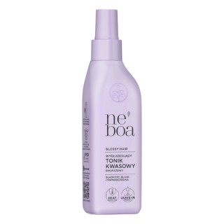 Розгладжуючий двофазний тонік для волосся Neboa Glossy Hair з гліколевою кислотою 200 мл