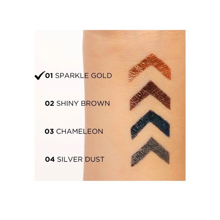 Eveline Variete Wodoodporny Eyeliner Sparkle Gold /01/ 4 ml